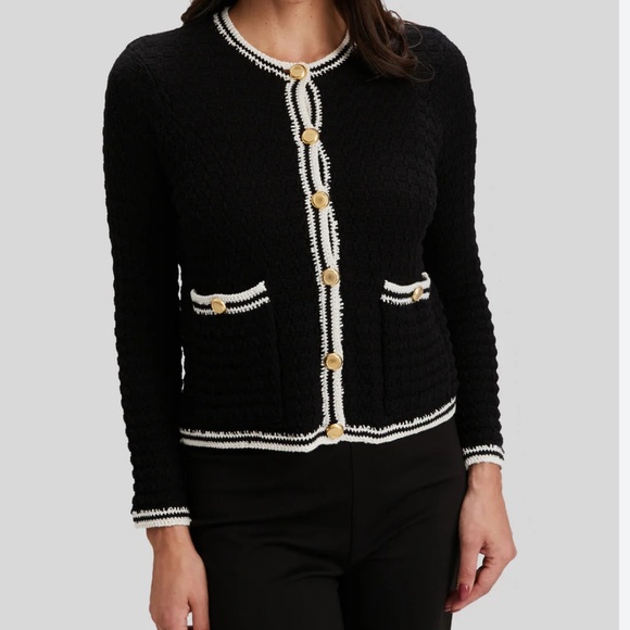 Peace of Cloth Sweaters - Peace of Cloth CROCHET DETAIL CARDIGAN